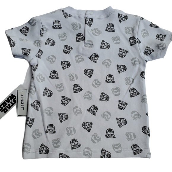 Star Wars 2 piece Romper set - Grey, 9 Months - Picture 4 of 9